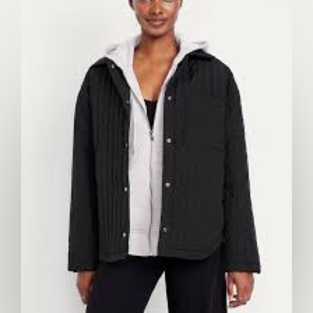 NWT Old Navy Lightweight Oversized Water Resistant Quilted Jacket - Picture 2 of 6